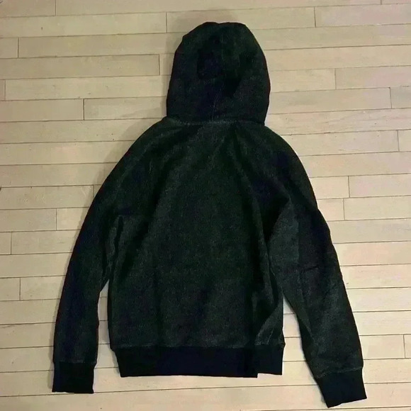 ROOTS Canada Hoodie Men S Black Drawstring Cotton Kangaroo Pouch - Picture 2 of 4